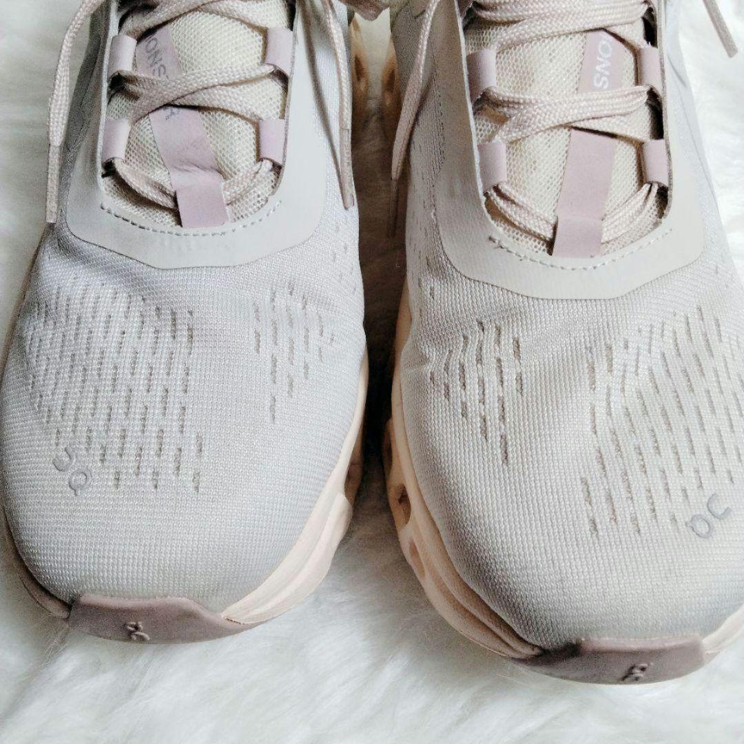 On オン クラウドモンスター スニーカー メッシュ 厚底 ピンクベージュ