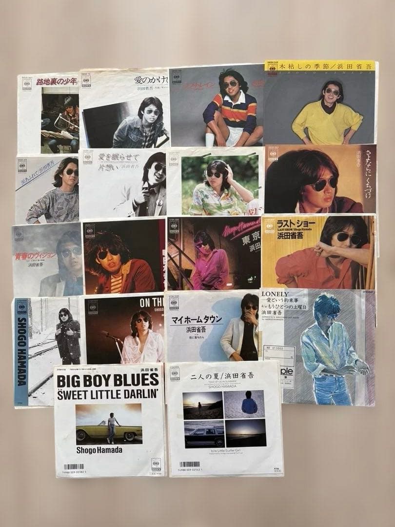 浜田省吾 7インチシングルレコード　　　　　19枚セット