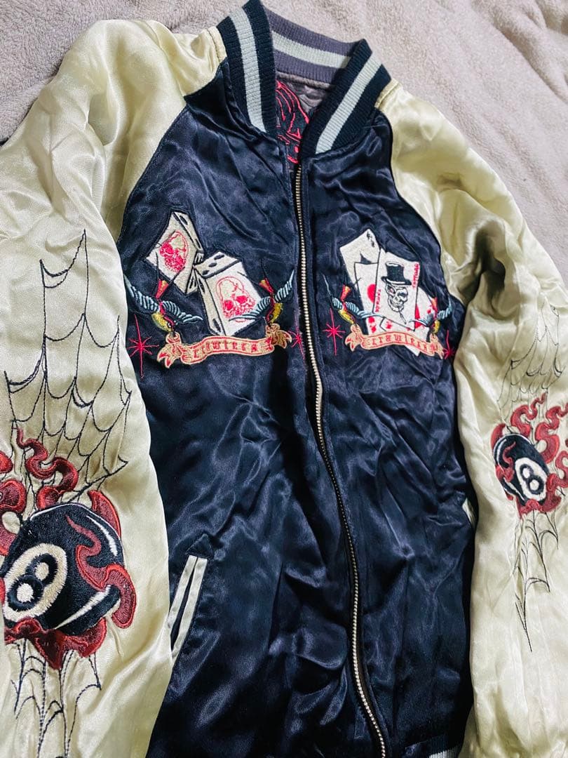 2面用 スカル Back Street Crawler 日本限定 スカジャン