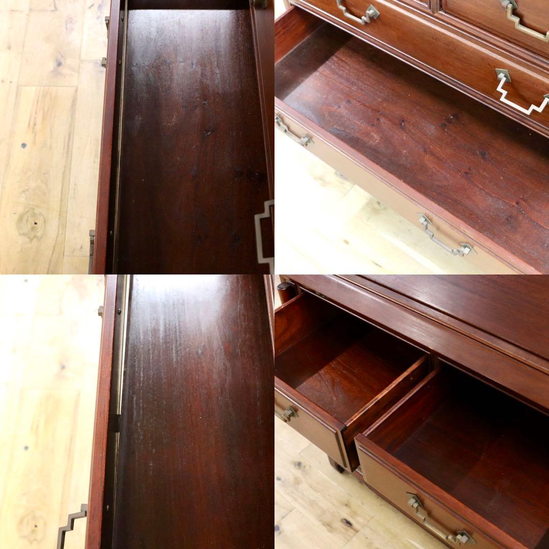 GMGH23○中国美術 花梨 唐木 ライティングビューロー デスク 机 アンティ