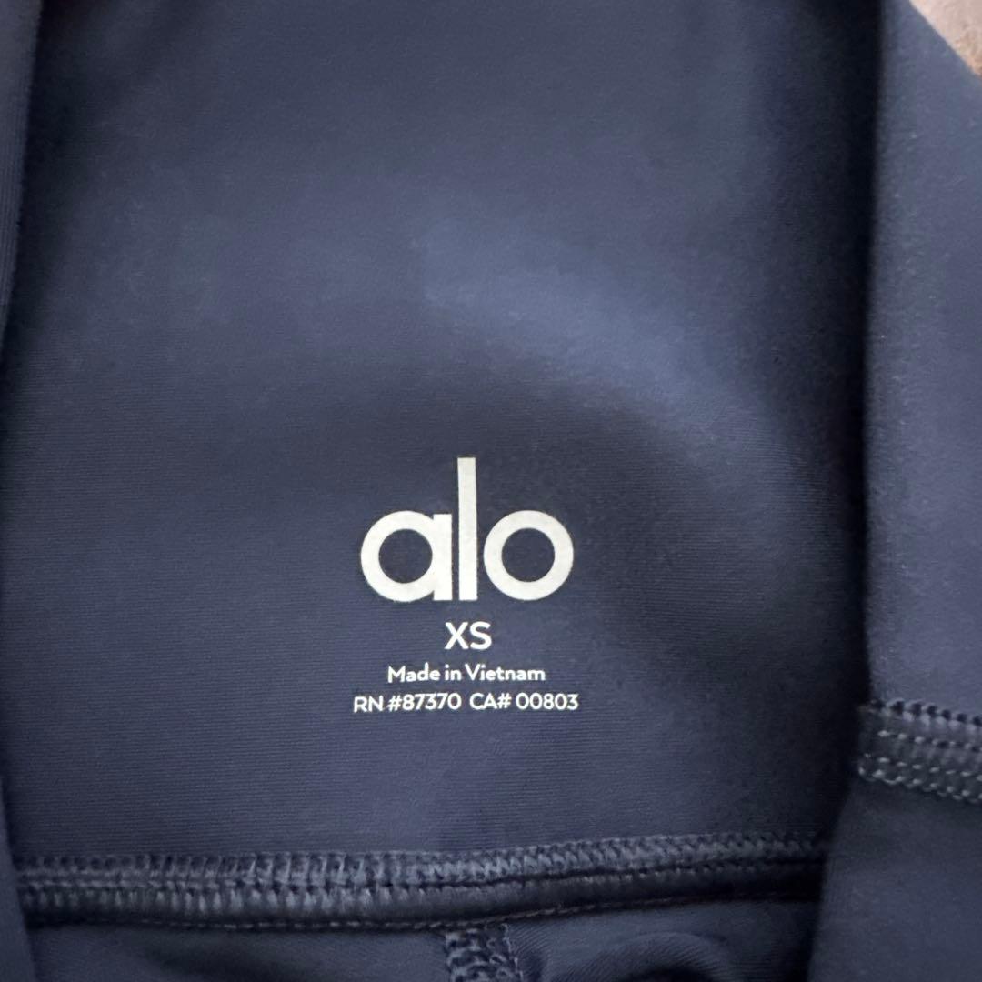 alo ネイビー ハイウエストレギンス XS