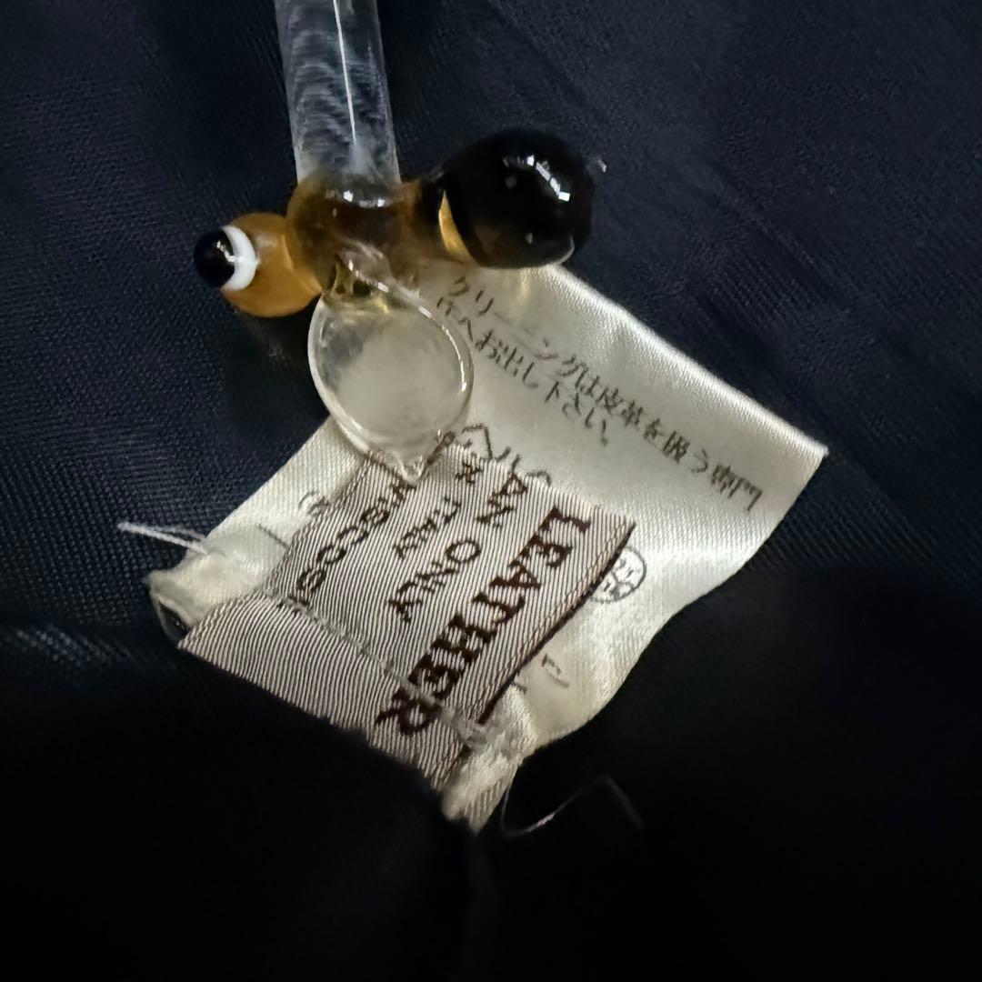 《美品》ANTEPRIMAレザー ジャケット ブルー系 40【B-57】