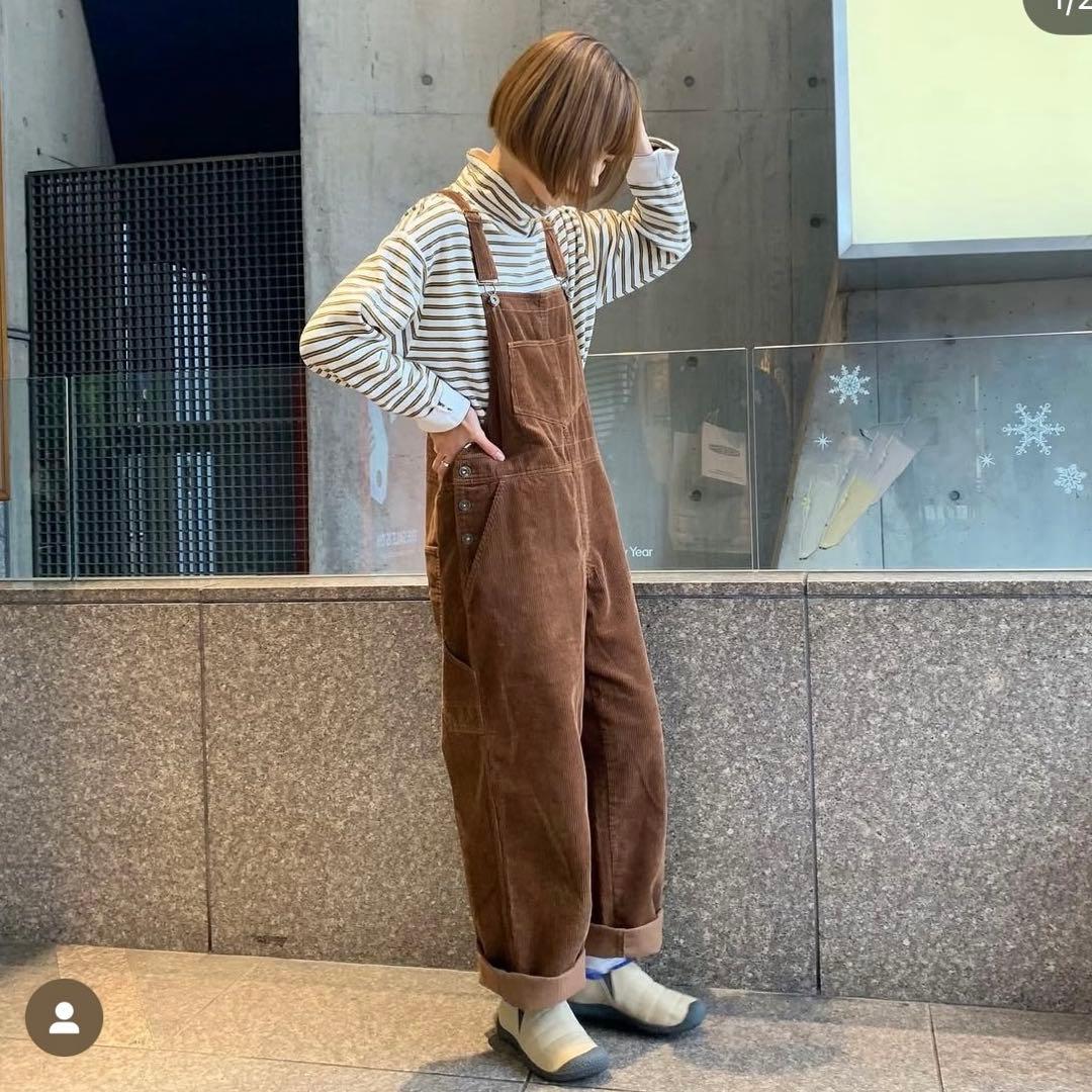 PAR ICI コーデュロイ オーバーオール