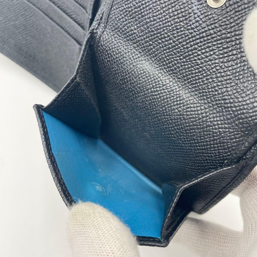 BVLGARI ブルガリ コンパクトウォレット折り財布　　ビーゼロワン ブラック