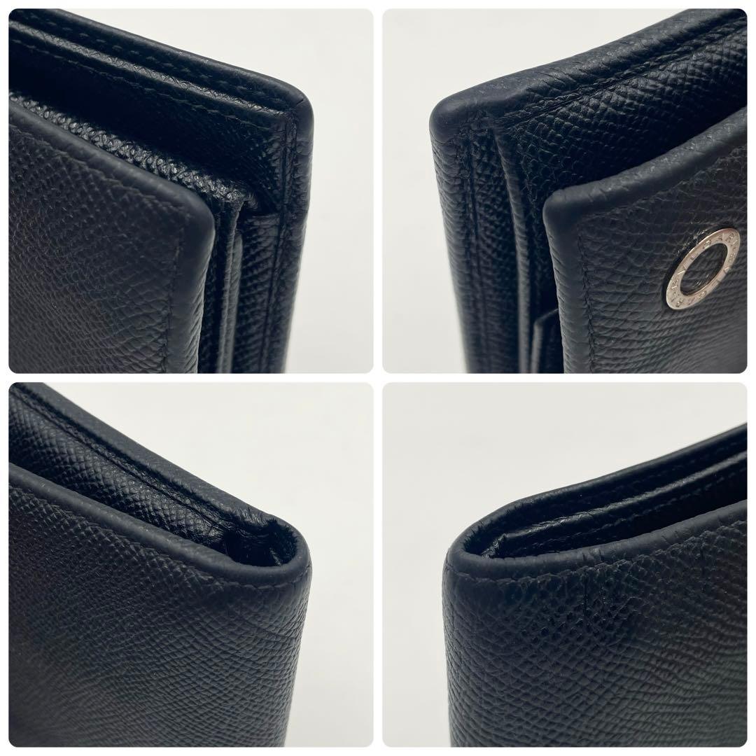 BVLGARI ブルガリ コンパクトウォレット折り財布　　ビーゼロワン ブラック