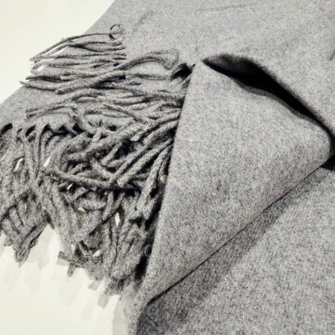 H*3様 ジョンストンズ 大判 マフラー ストール グレー