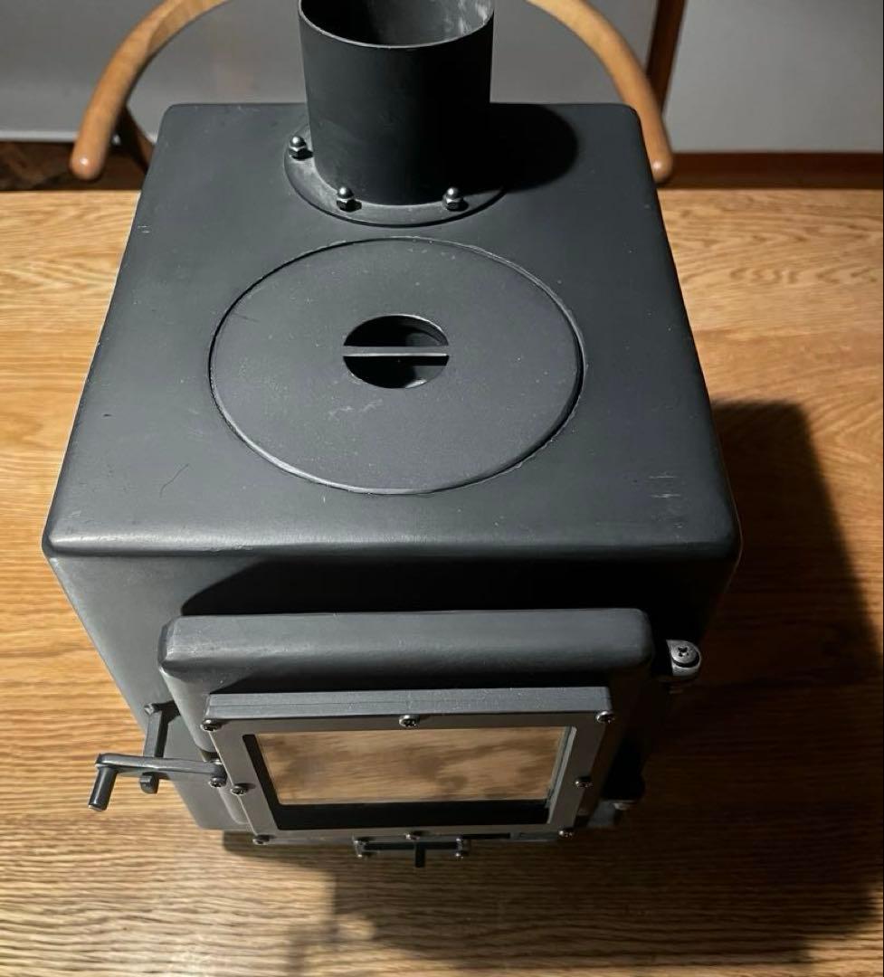 【美品・おまけ付】Dr.Craft（サトーステンレス）ミニ薪ストーブ ３面ガラス