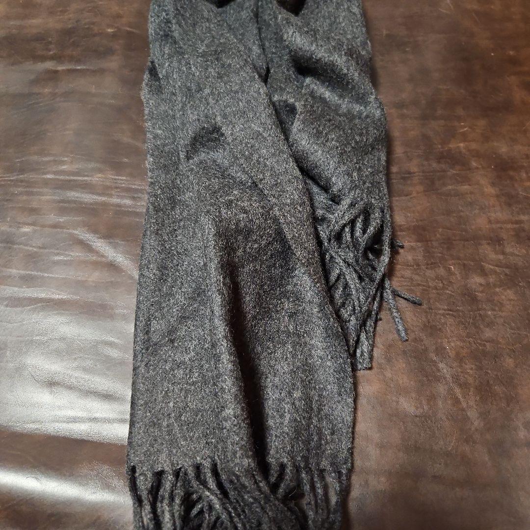 くわごん　スコットランド　ホワイトカシミヤマフラー