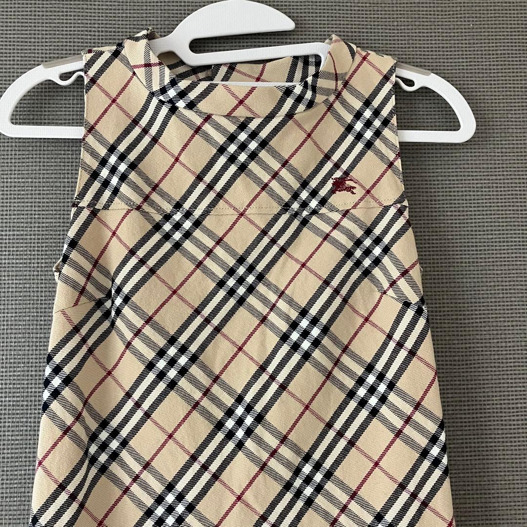 美品 バーバリーブルーレーベル ワンピース ノバチェック 36