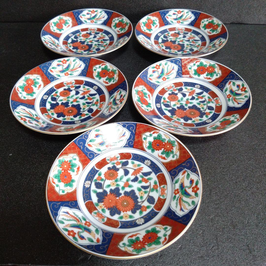 新品 美濃焼 銘々皿5枚　古伊万里　お祝い