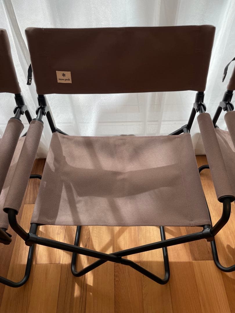 送料無料 PEAK スノーピーク FDチェアワイド グレー4脚セット