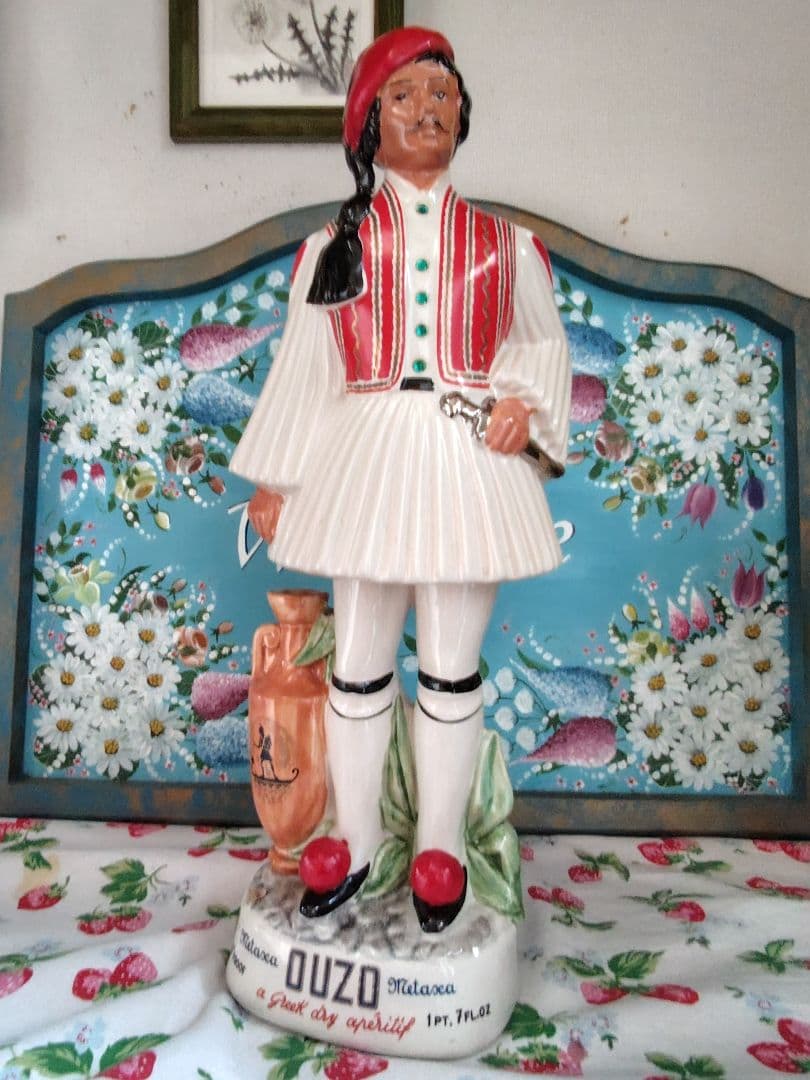 メタクサ　５スター　人形陶器ボトル　500ml オールド　46cm ブランデー