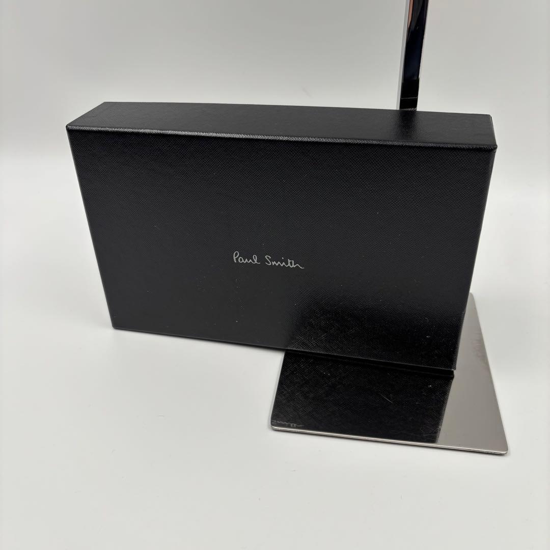 ✨極美品✨　PaulSmith ラウンドファスナー　マルチストライプ　銀ロゴ　黒