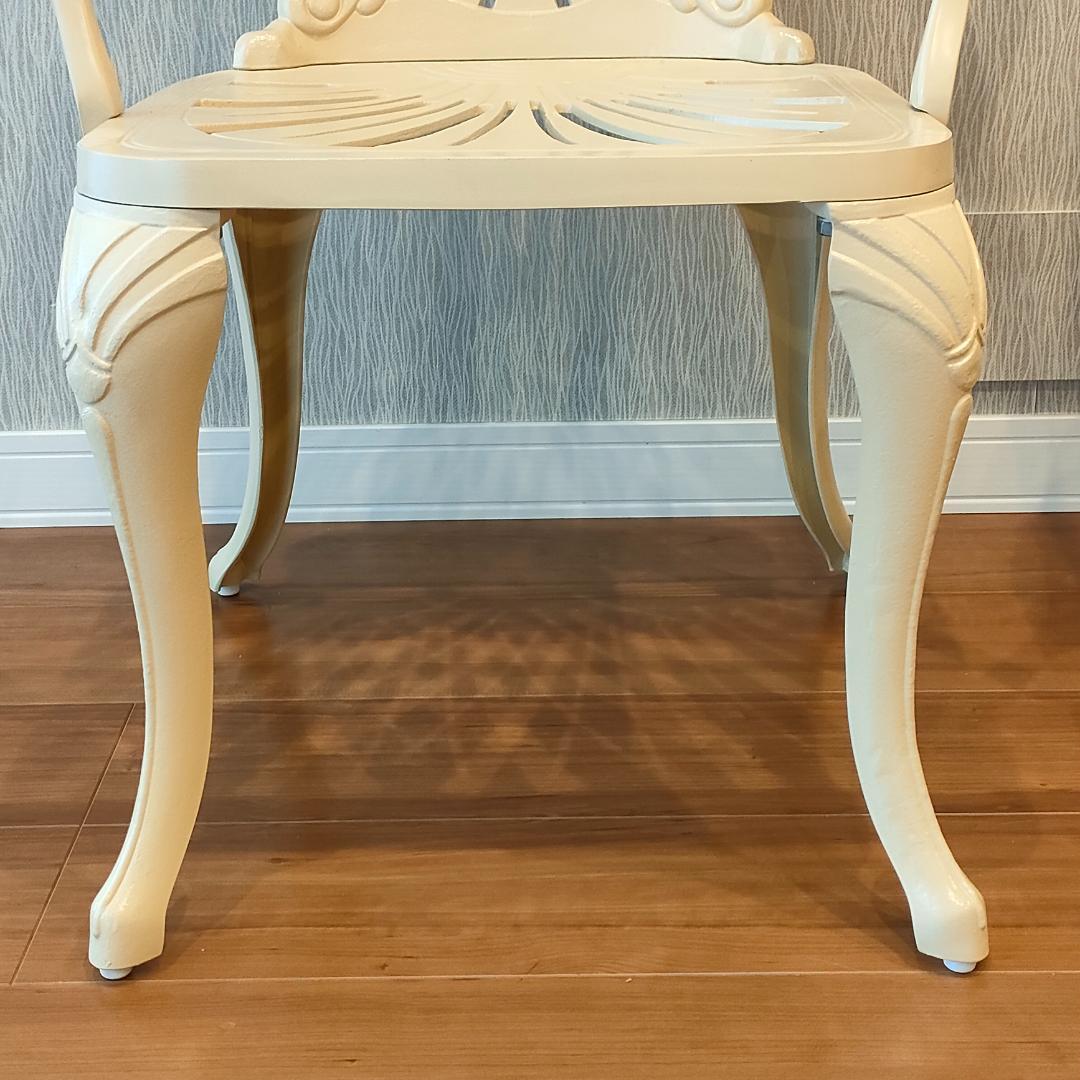 〈未使用〉ヒカリ　アームチェア　シェラトン　鋳物　2脚セット