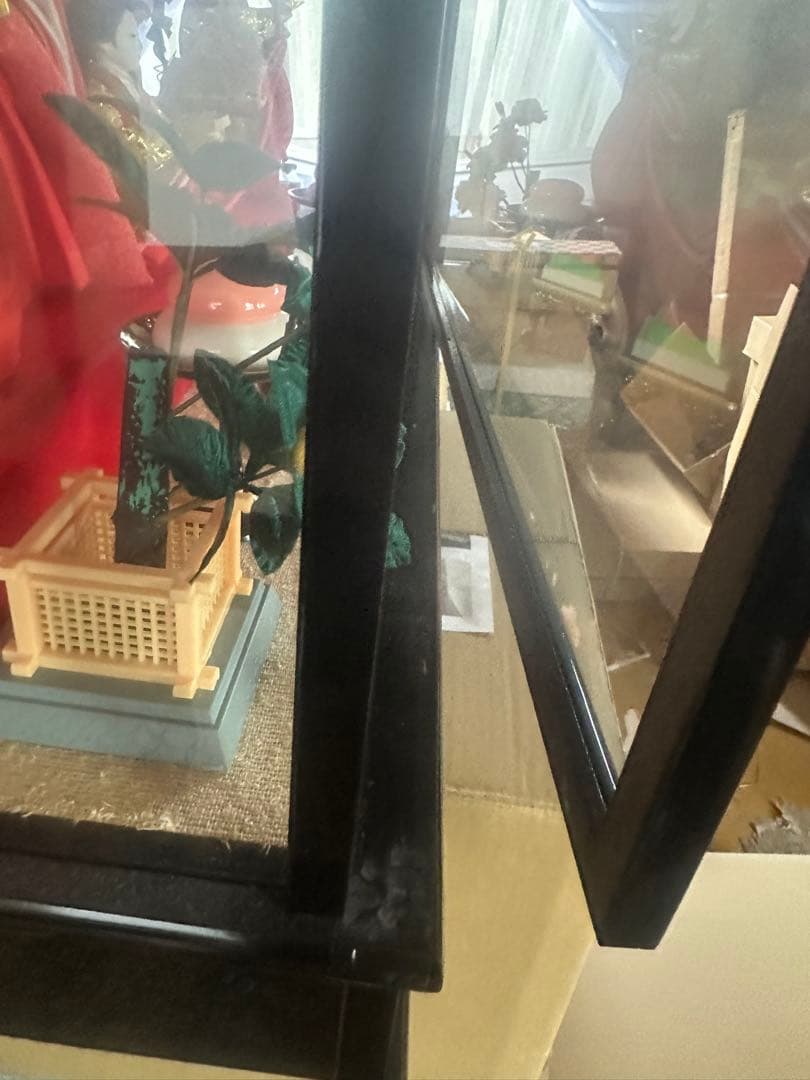 西陣織 五人飾り 雛人形 ガラスケース入り 高級ひな人形 桃の節句