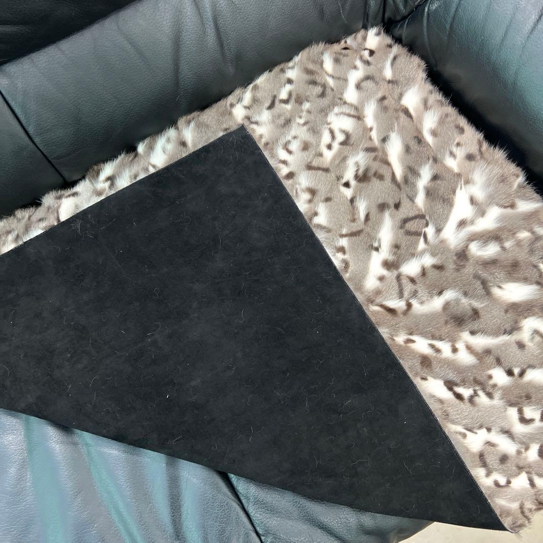 極上高級リス　スクイレル毛皮敷物　ラグマット　ソファー　座布団　北欧　玄関マット