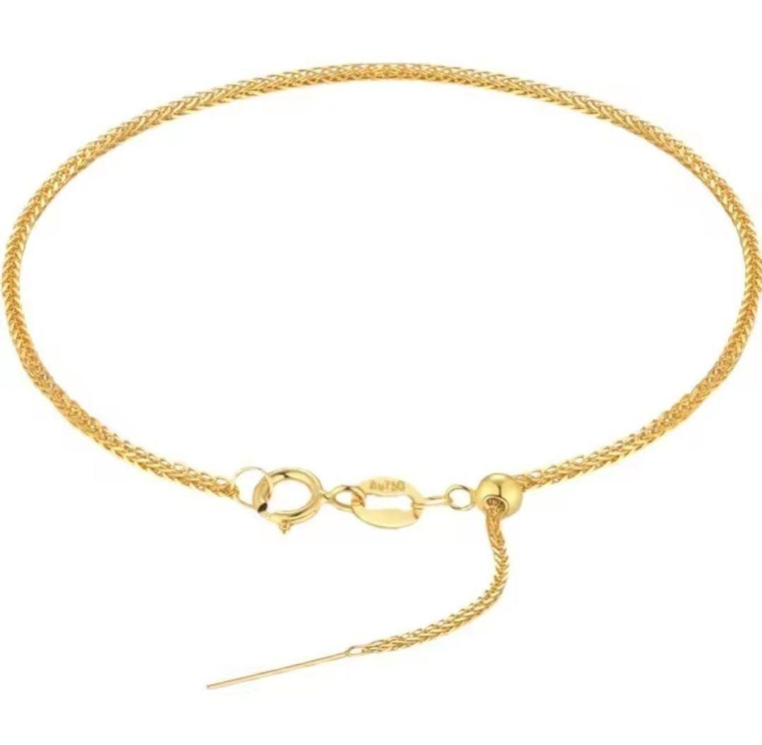 5*n様 18kスライドチェーンブレスレット au750