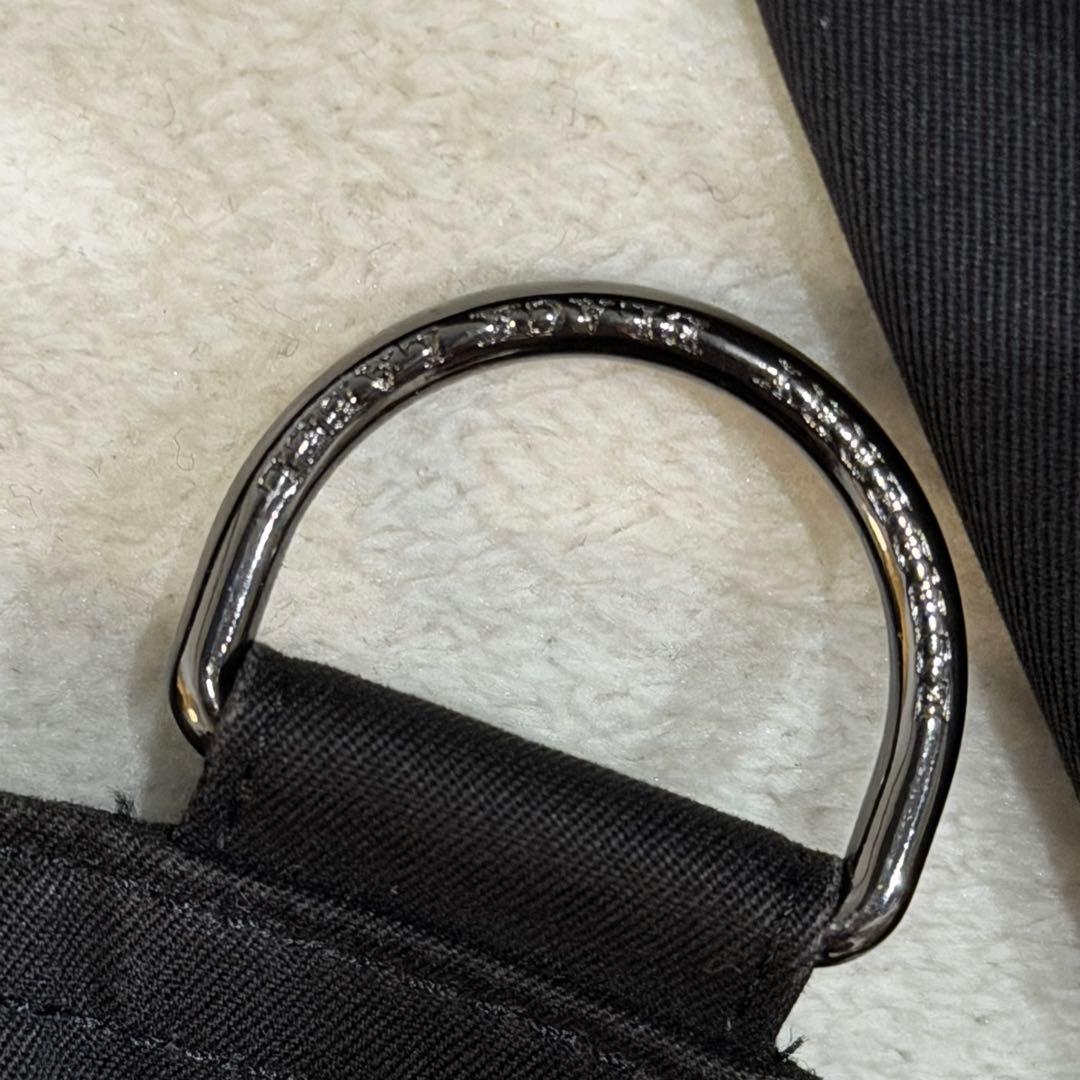 バーバリーブラックレーベル　トレンチコート　ノバチェック　ロゴ刻印釦　黒　XL