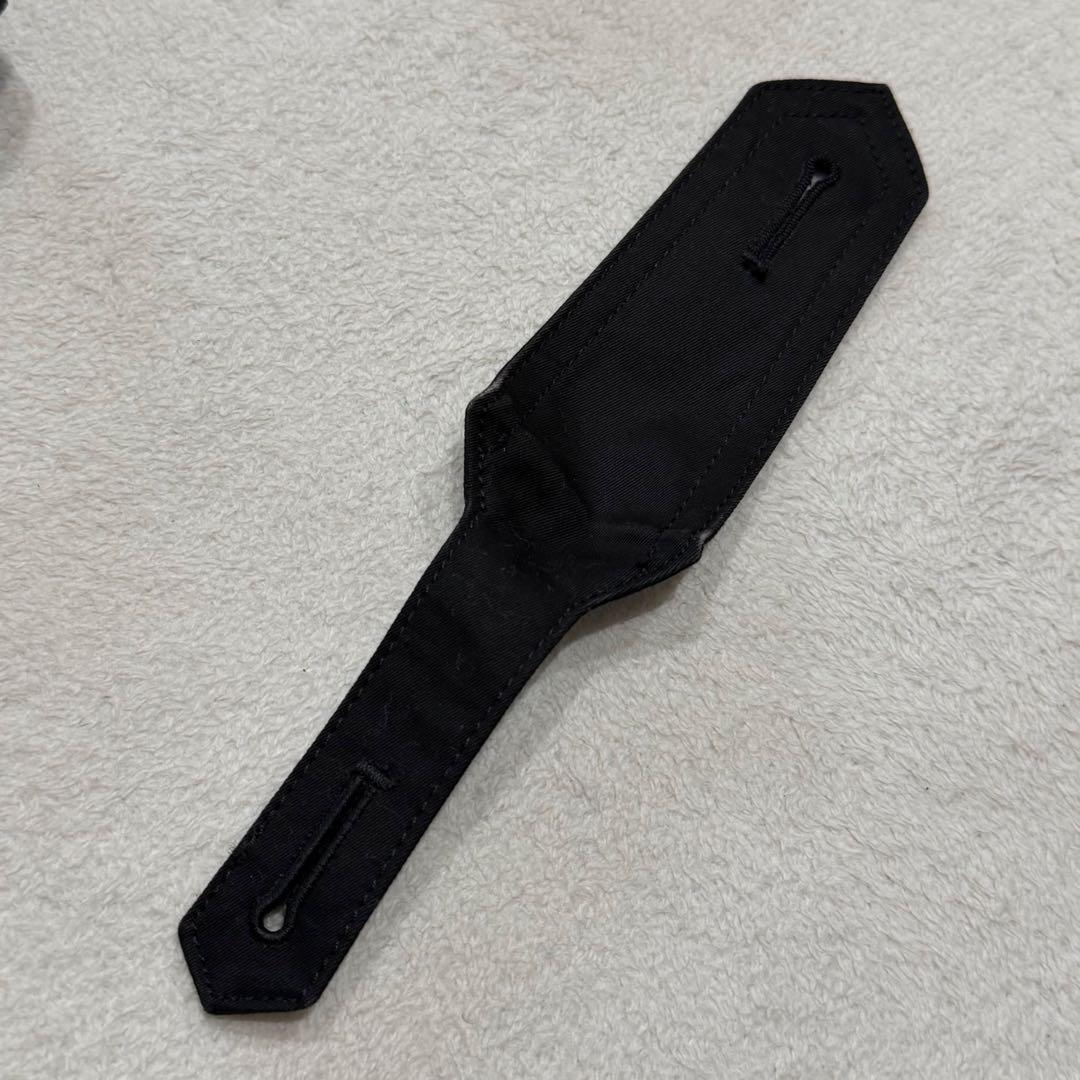 バーバリーブラックレーベル　トレンチコート　ノバチェック　ロゴ刻印釦　黒　XL