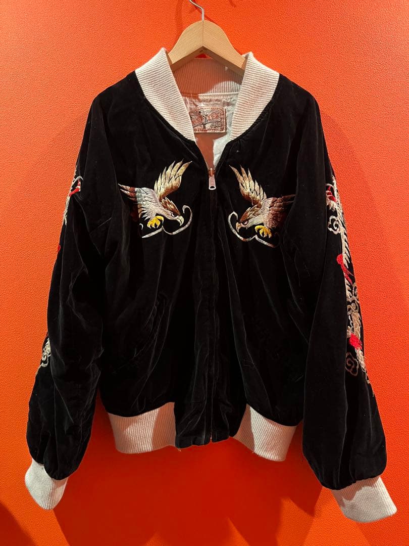 t*o様 80s スカジャン　別珍　スーベニアジャケット　vintage 古着