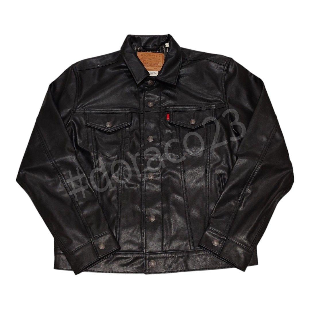 希少®️タブ‼️未使用級 リーバイスプレミアム　レザートラッカージャケット