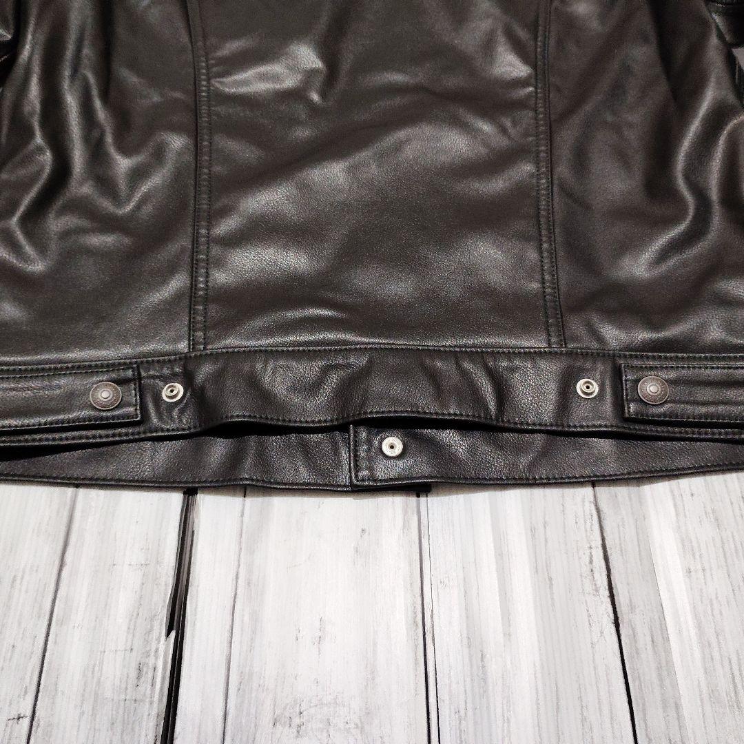 希少®️タブ‼️未使用級 リーバイスプレミアム　レザートラッカージャケット