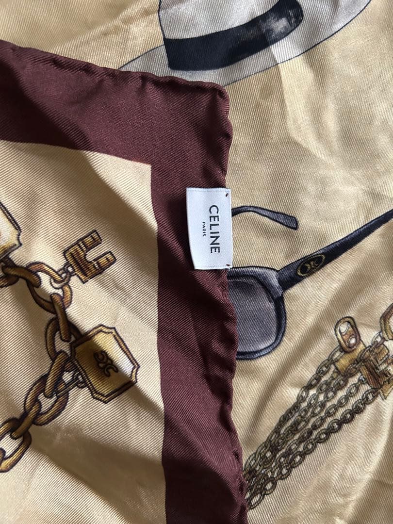 CELINE シルクスカーフ