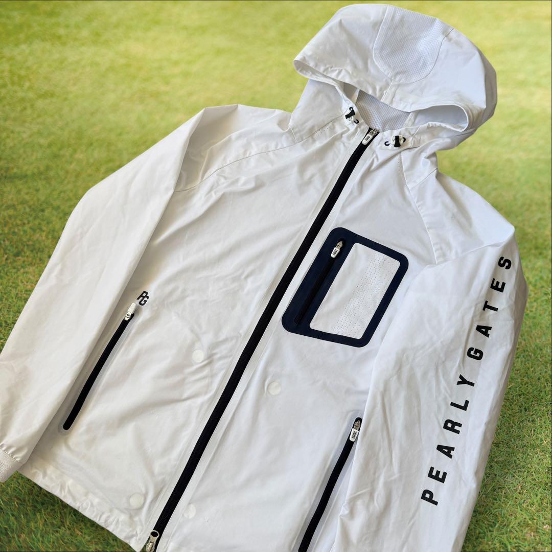美品　パーリーゲイツ　ジャケット　ブルゾン　白　M〜L相当　薄手　スニード　4