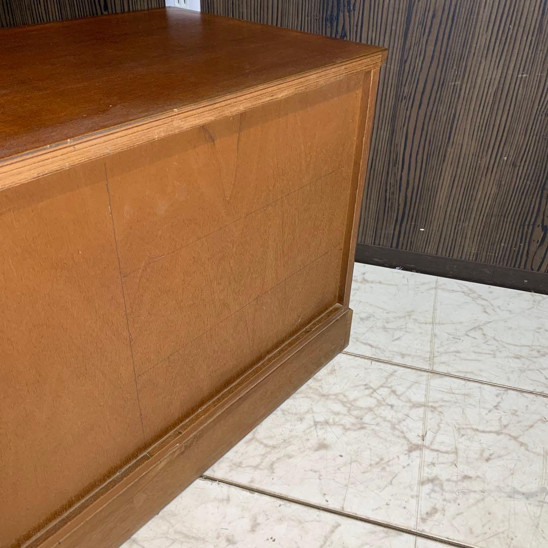 ☆送料無料☆ 木製キャビネット ブラウン 3引き出し