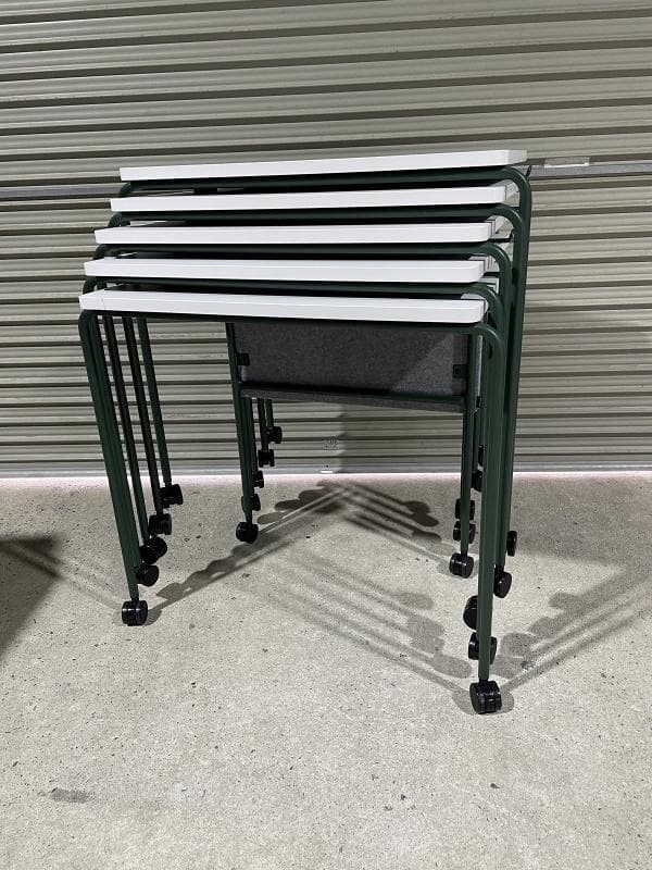 【美品】オカムラ　スプリント　MT40AB MHG1　5台　スタッキングテーブル