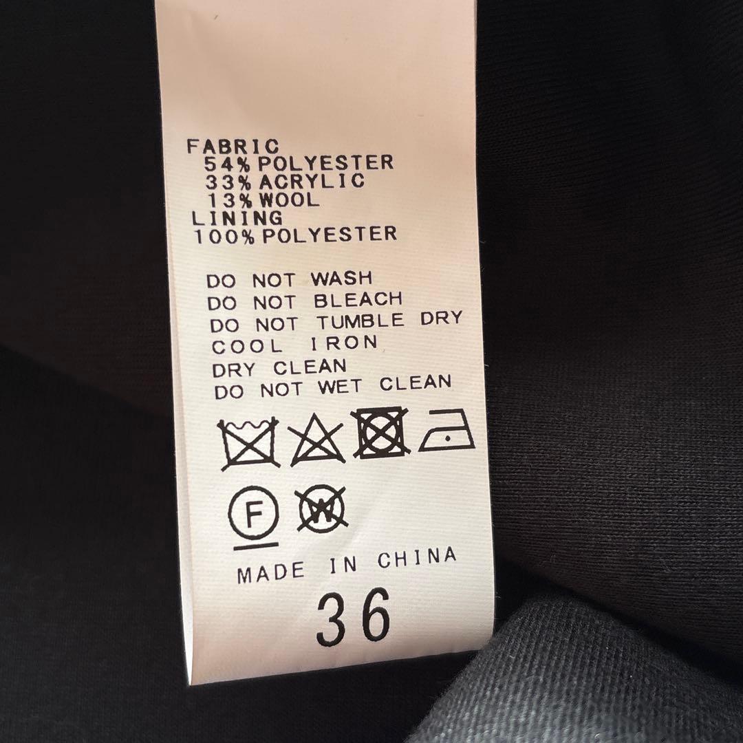 スピックアンドスパン Wスライバーノーカラーチェックポンチョコート