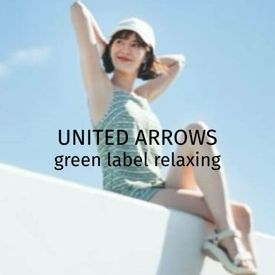 新品未使用 グリーンレーベルリラクシング オールインワン チェック スイムウェア