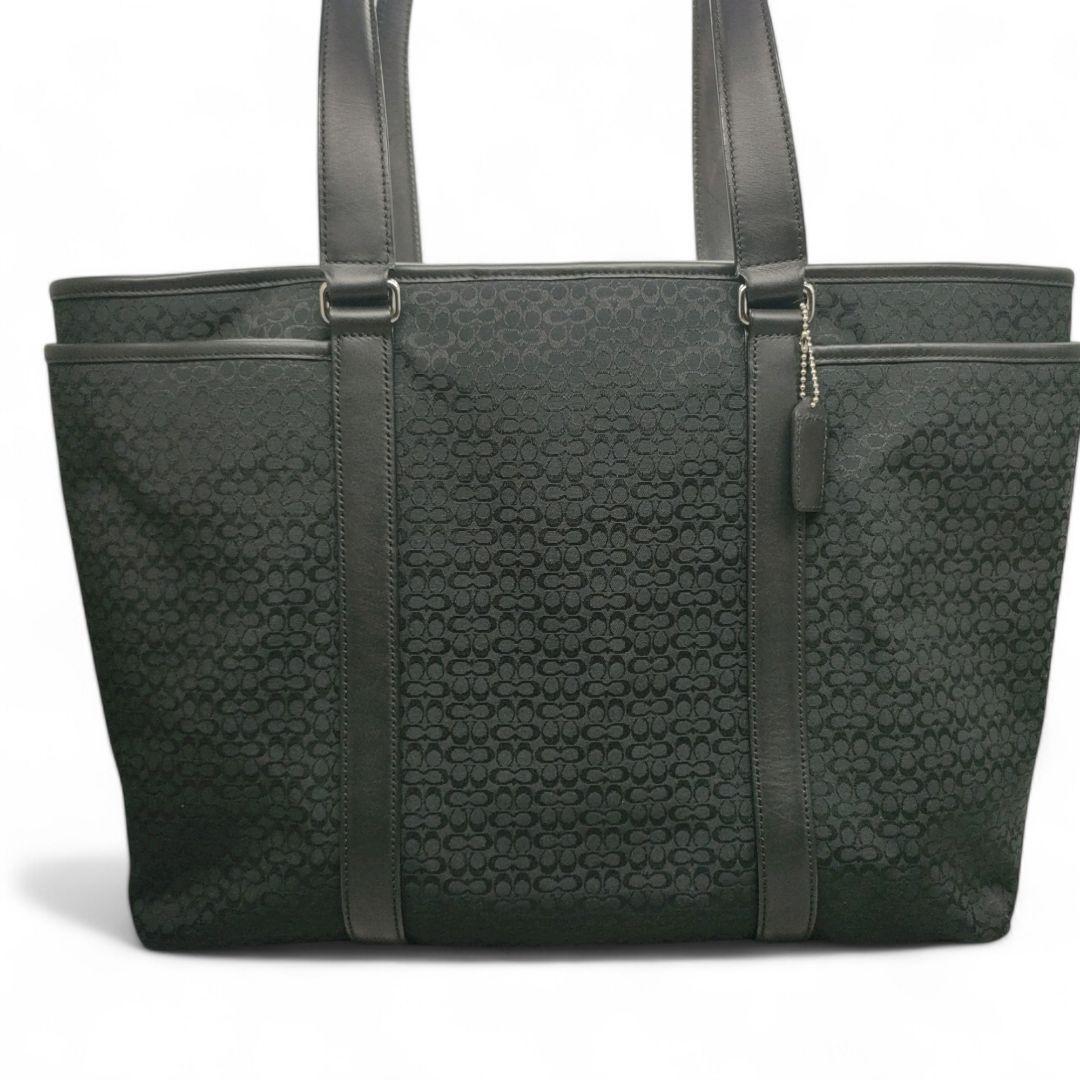 極美品　COACH　コーチ　トートーバック　ミニシグネチャー　マザーズバック
