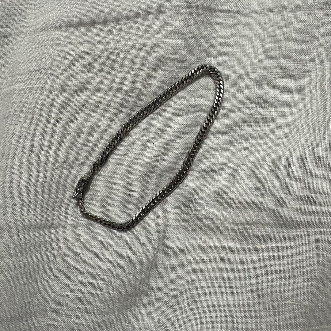 喜平　プラチナ　pt850 6面 Wカット　ブレスレット　18cm