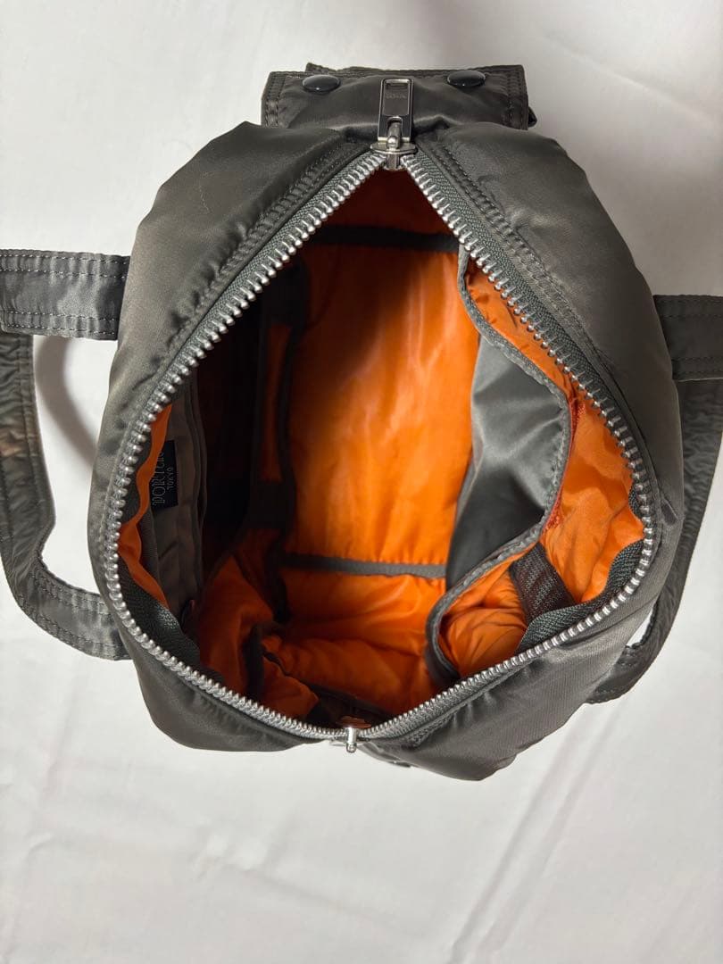 美品　ポーター　タンカー　ミニボストン　ダッフルバッグ　希少　シルバーグレー