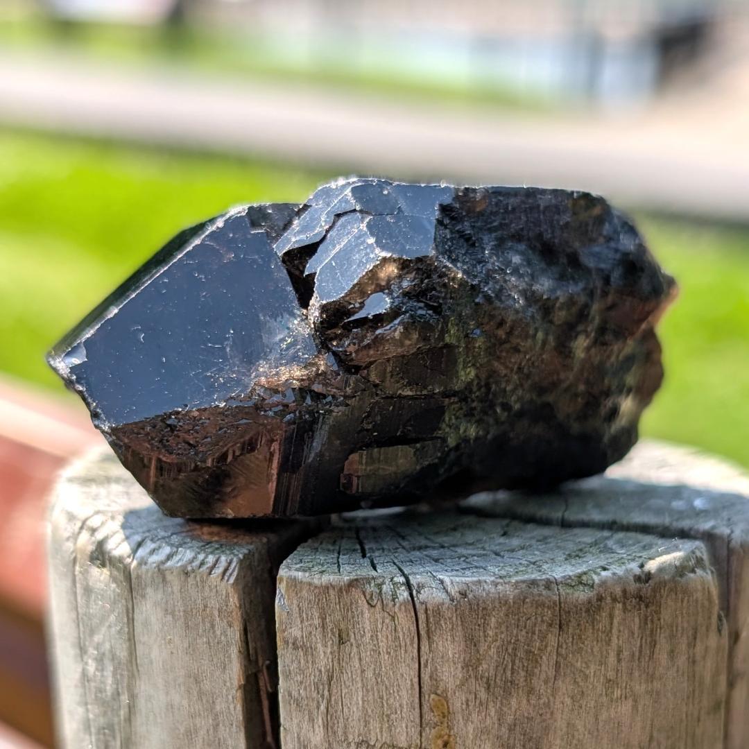 モリオン 原石 山東省産 黒水晶 53g お守り パワーストーン 玄関に置くと吉