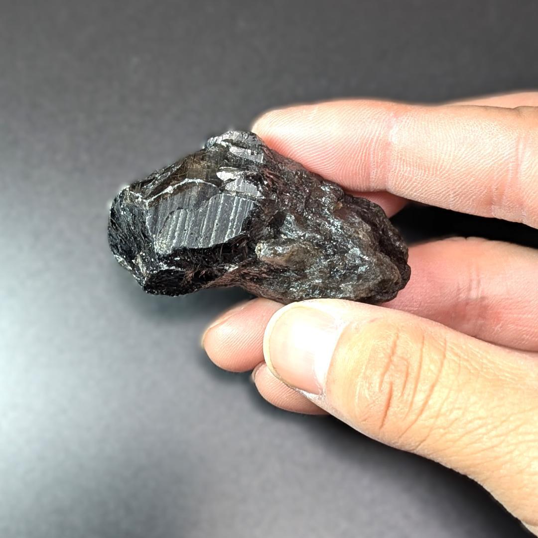 モリオン 原石 山東省産 黒水晶 53g お守り パワーストーン 玄関に置くと吉