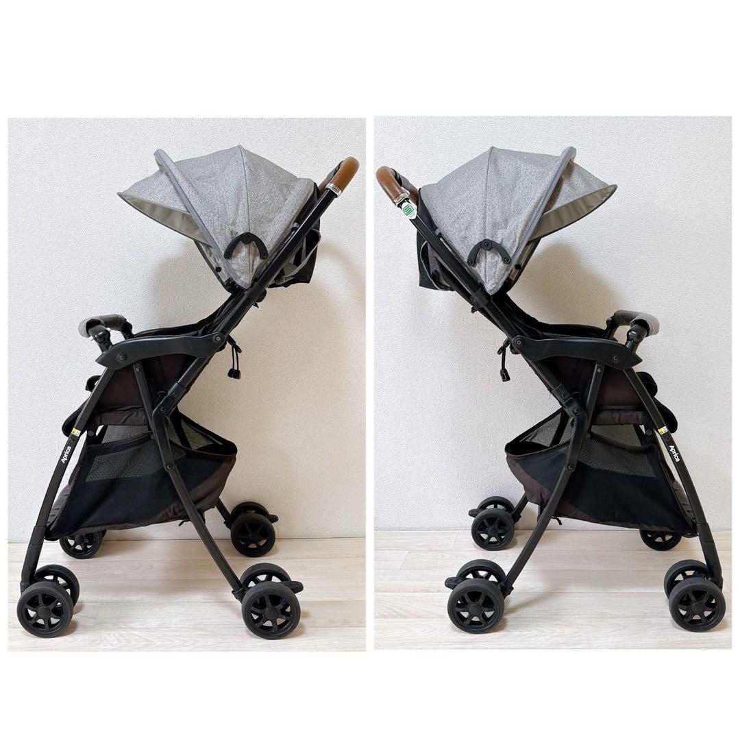 【美品】アップリカ マジカルエアー クッション　AC B型　背面　四輪　メッシュ