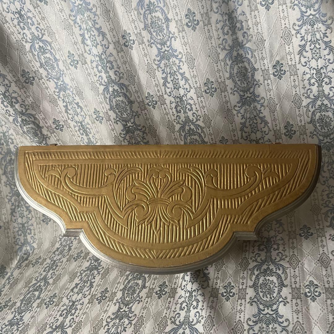 イタリア製 壁掛けコンソール② ウォールシェルフ ロココ調 アンティーク金色