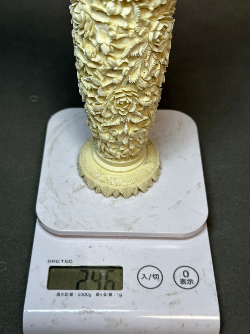 極上　花瓶　牡丹　天然素材　アンティーク　置物　骨董　飾り物　古美術品　 置物