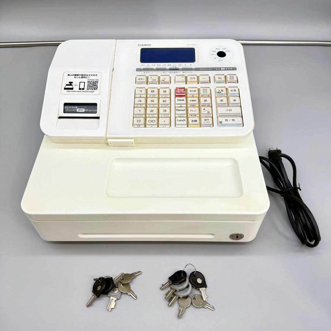 CASIO レジスター SR-S200-we 印字確認済み
