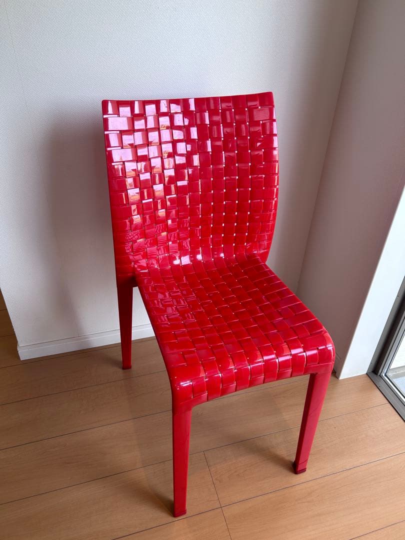 TOYOキッチン　赤チェア１脚　ダイニングチェア　展示品