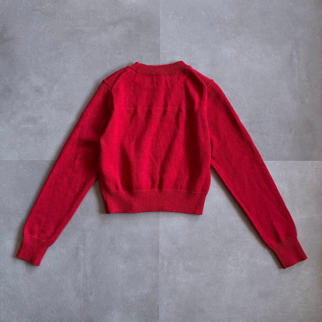【美品✨】NKNIT ♡ jacquard KNIT ハート ニット レッド
