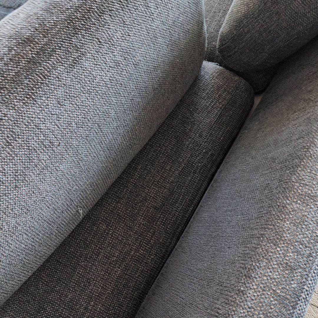 SPIGA ダークグレー ソファ アームテーブル付き