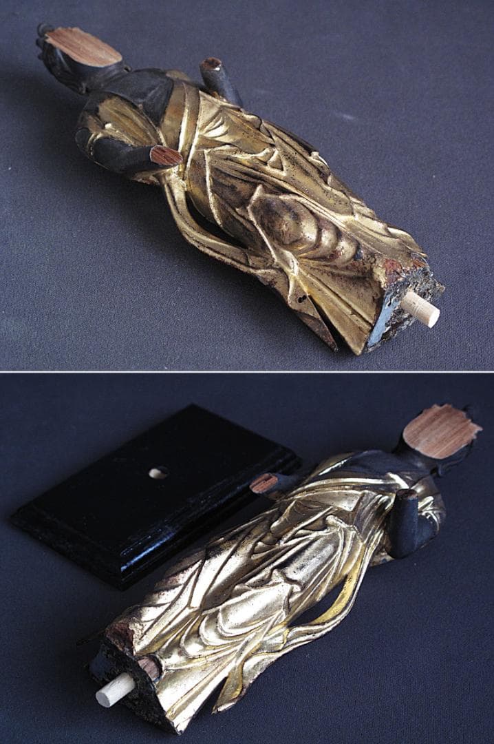 古の仏‼『菩薩立像残欠』木造　高20㎝