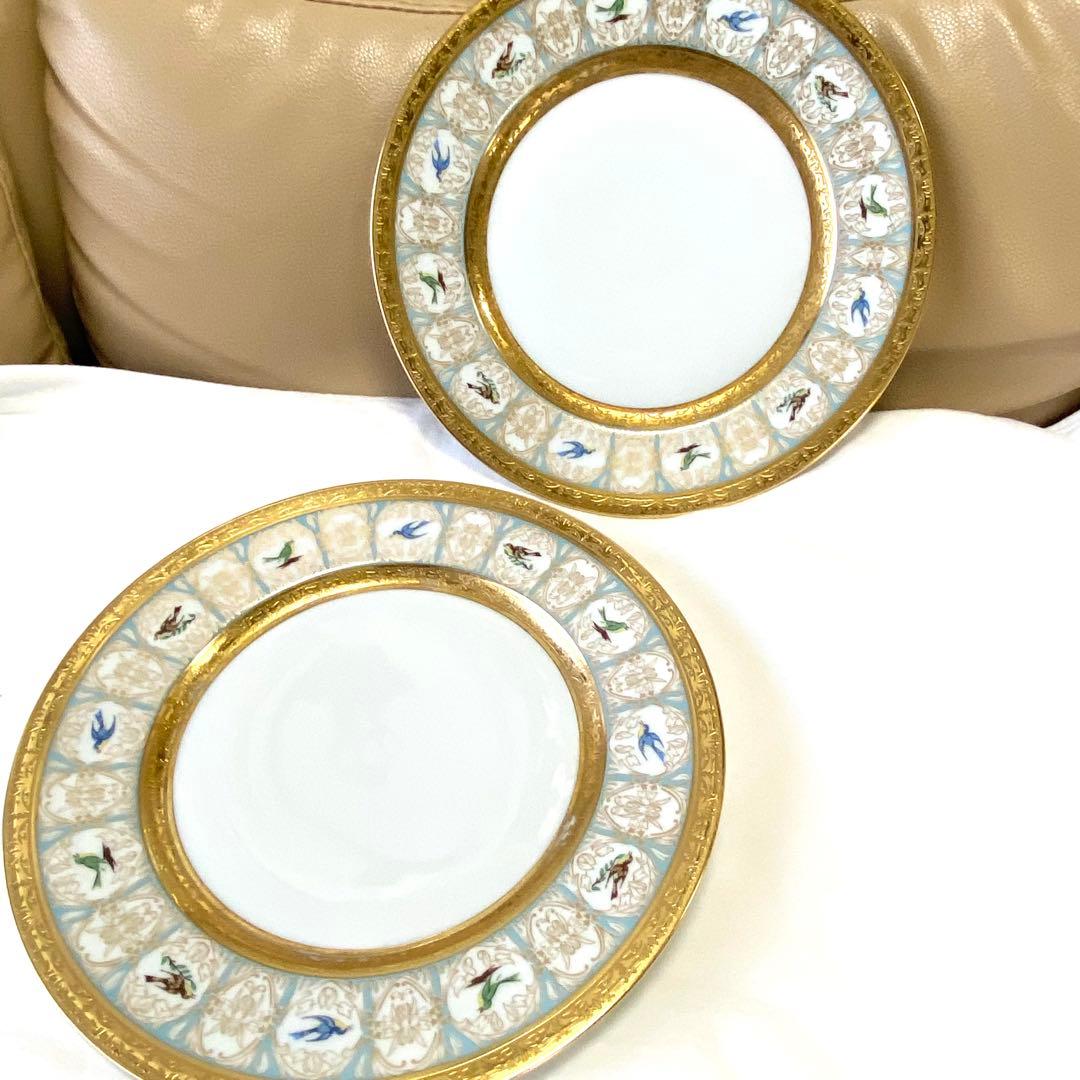 アビランド☆HAVILAND☆22cmケーキ皿☆デザートプレート☆2枚リモージュ