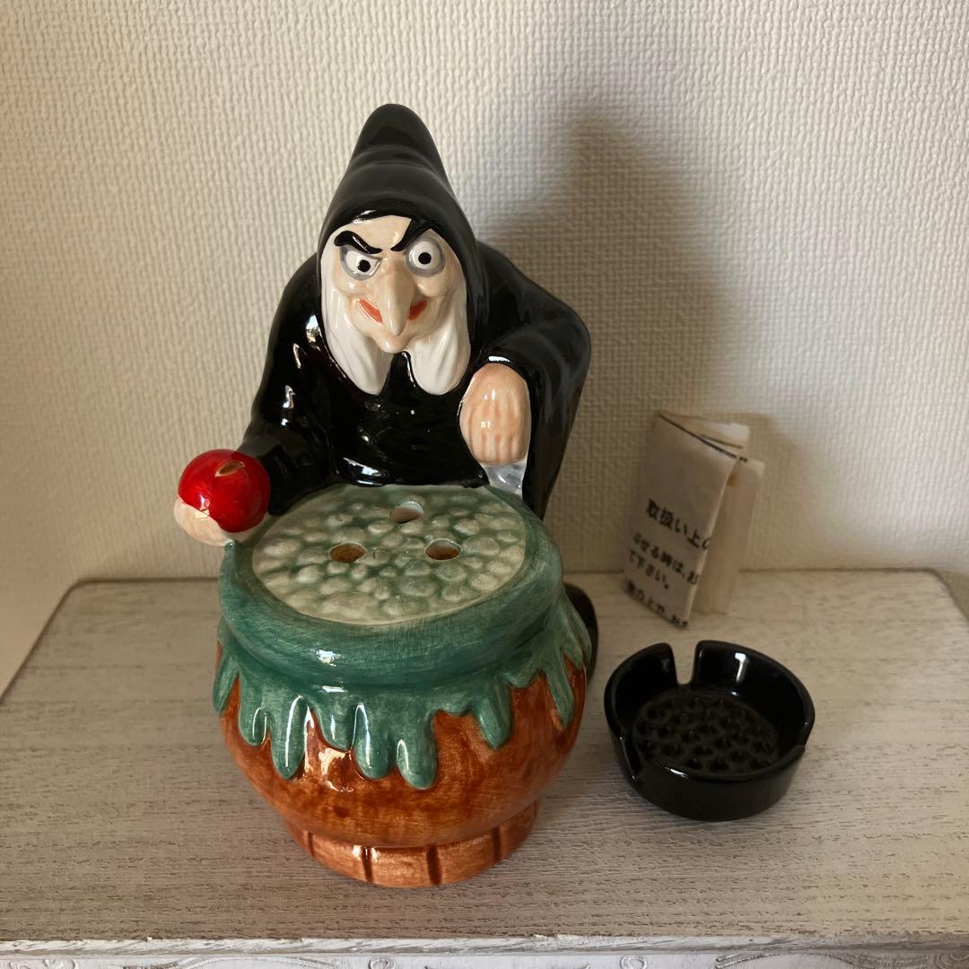 白雪姫 ヴィランズ　ディズニーランド　昭和レトロ　ビンテージ　香立　アロマポット