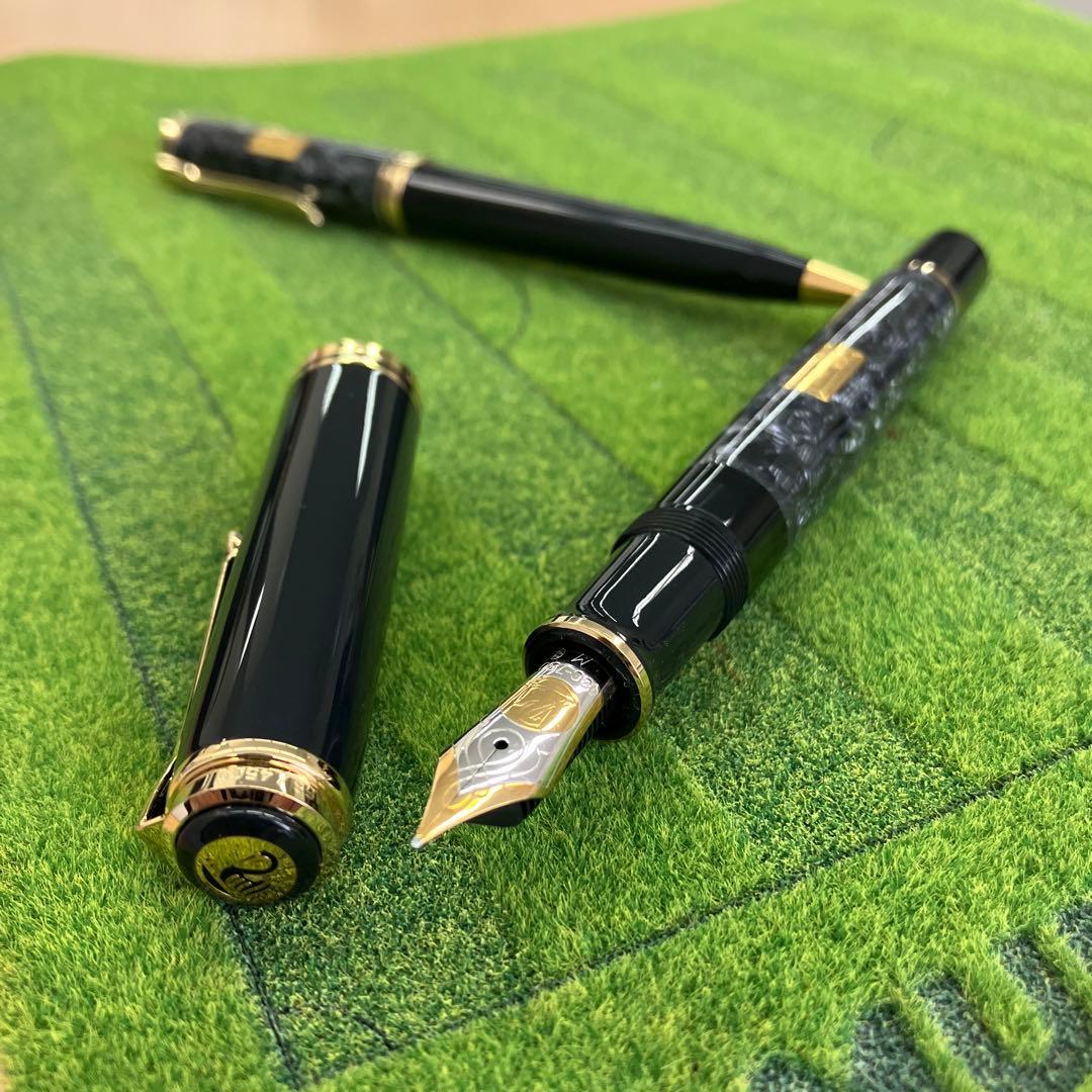 ペリカン Pelikan Wall Street 限定版 万年筆ボールペンセット