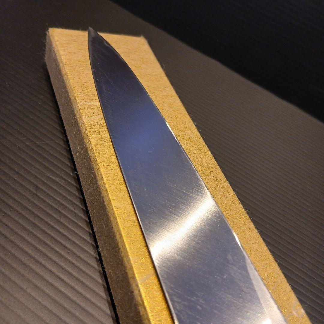 御右馬允義弘　柳刃包丁　天然砥石コッパ　セット品