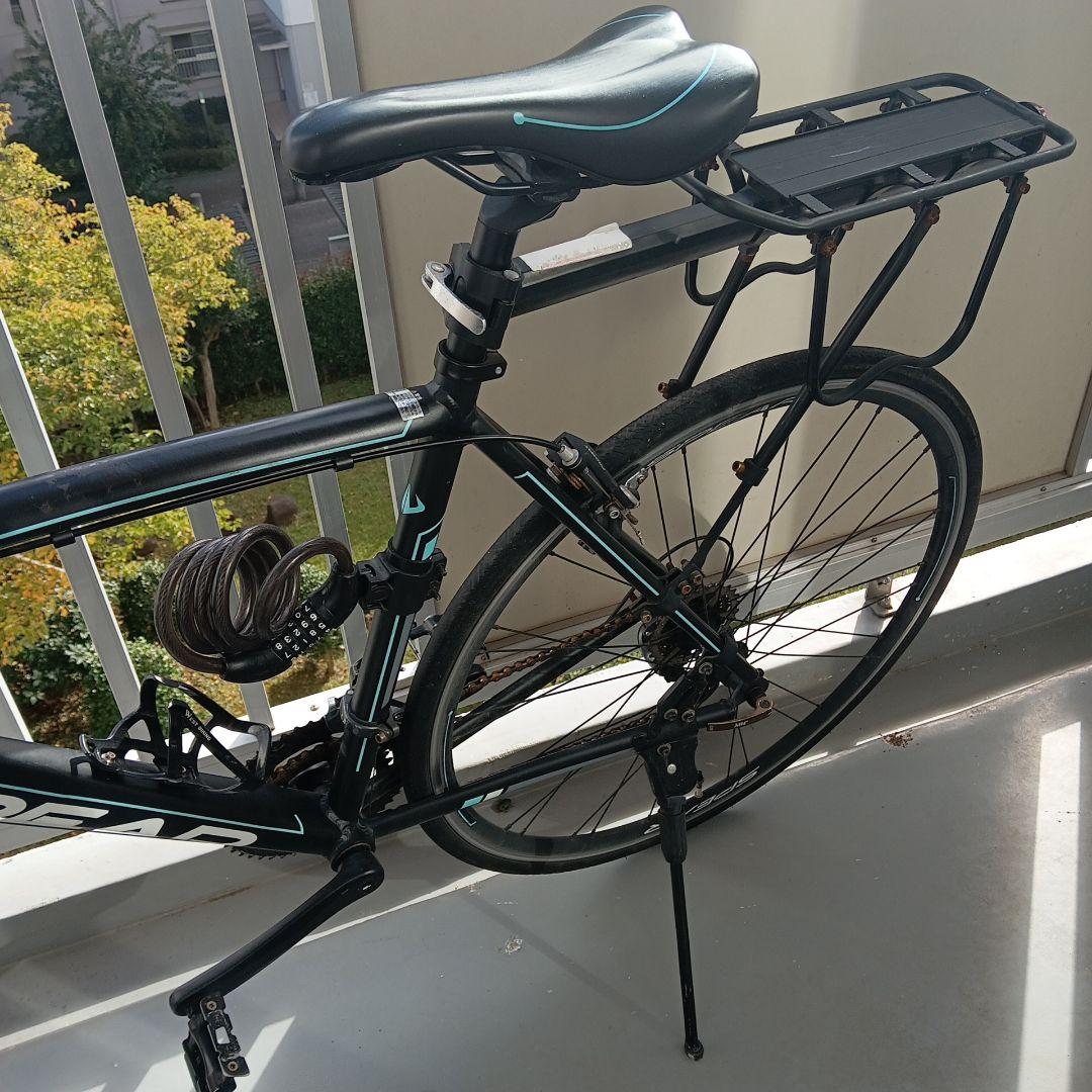 ブラック アルミロードバイク 21段ギア